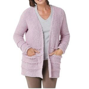 Barefoot Dreams CozyChic Boardwalk Cardigan Lavender